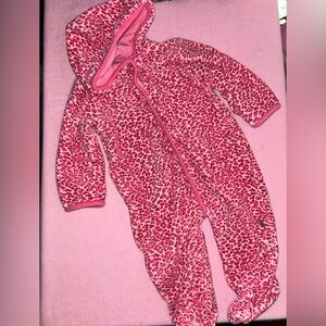 Betsey Johnson hot 90’s OG VINTAGE Pink Leopard Print baby infant One Piece